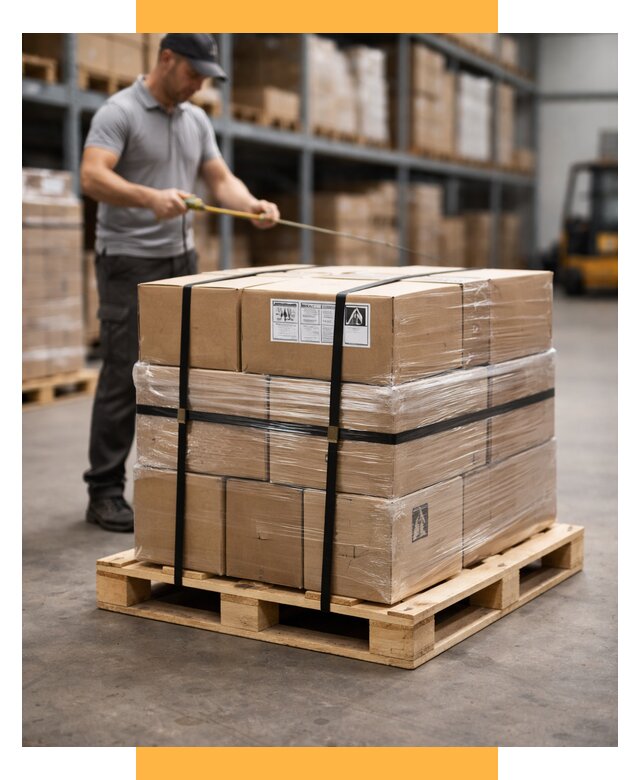Упаковка и паллетирование грузов от 3638 р. | СетСервис-Брк