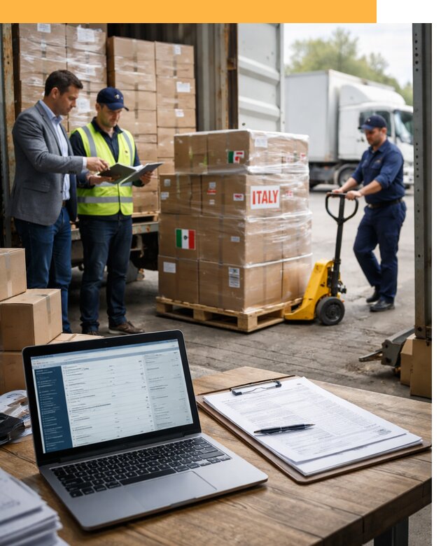 Доставка грузов из Италии: морские и авиаперевозки от 18709