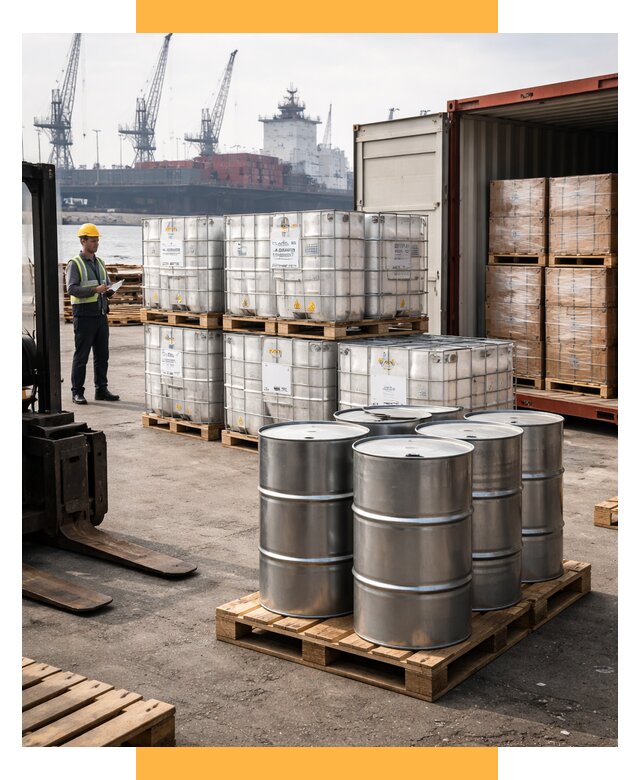 Доставка химического сырья из Индии от 259850 р. | СетСервис-Брк