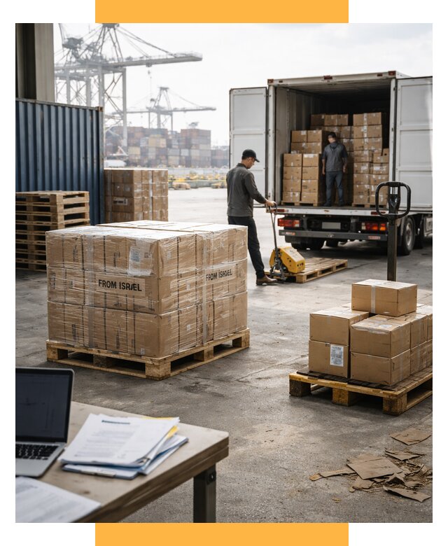Доставка грузов из Израиля от 15591 р., логистика от СетСервис-Брк