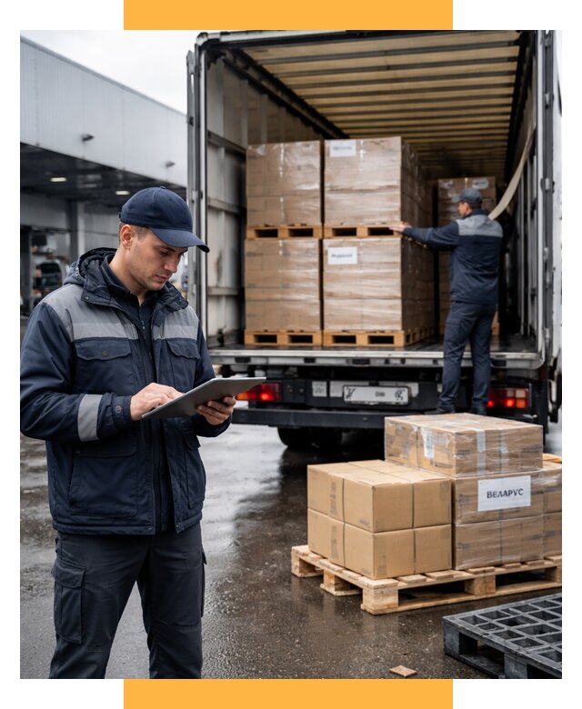 Доставка грузов из Беларуси от 15591 р. логистика СетСервис-Брк