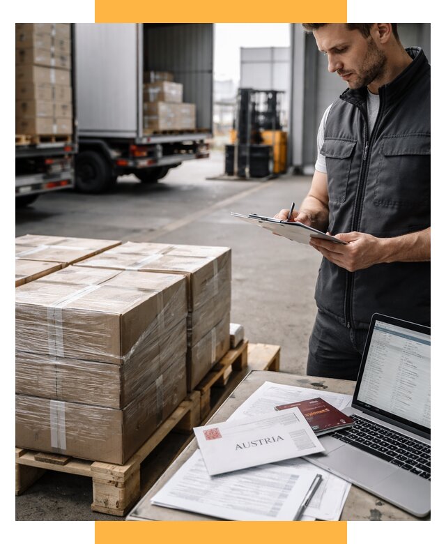 Доставка в Австрию от 67561 р. Логистика и экспорт СетСервис-Брк