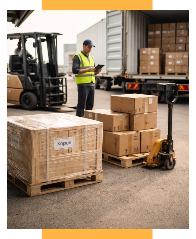 Доставка грузов в Корею из России от 36379 р. | СетСервис-Брк