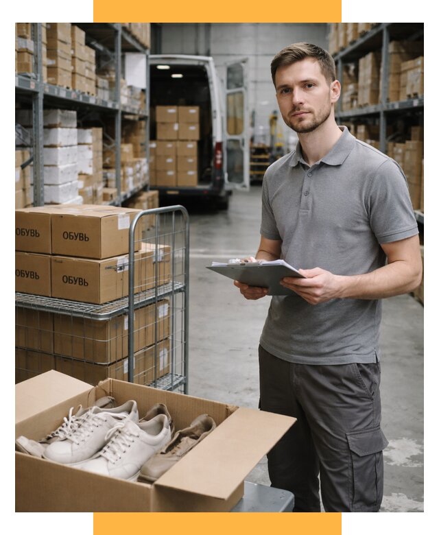 Доставка обуви из Китая и Турции от 4677 р. СетСервис-Брк