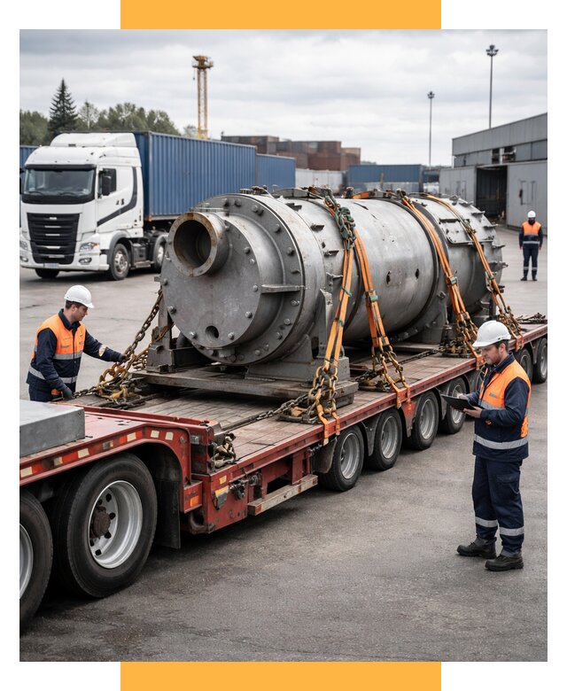 Перевозка тяжеловесных грузов под ключ от 155910 р. | СетСервис-Брк